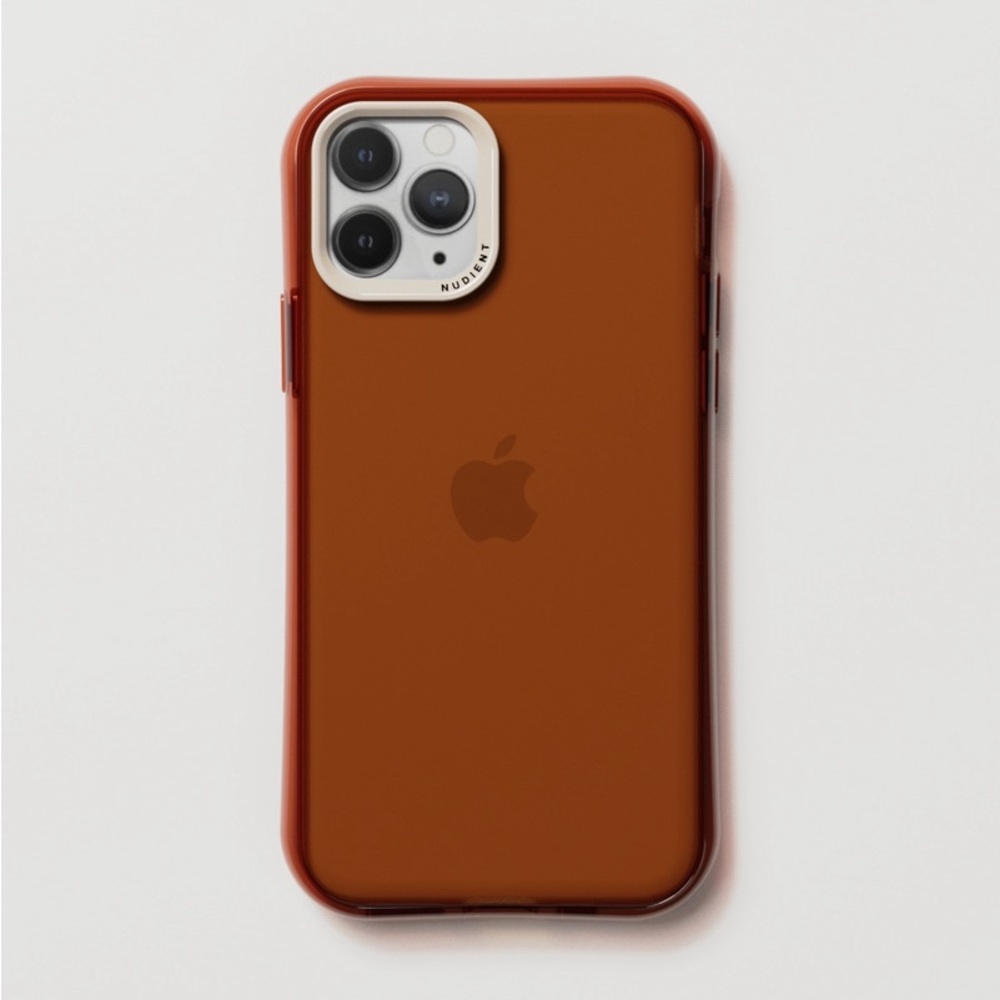 Nudient Clear Brown iPhone 13 Pro Case